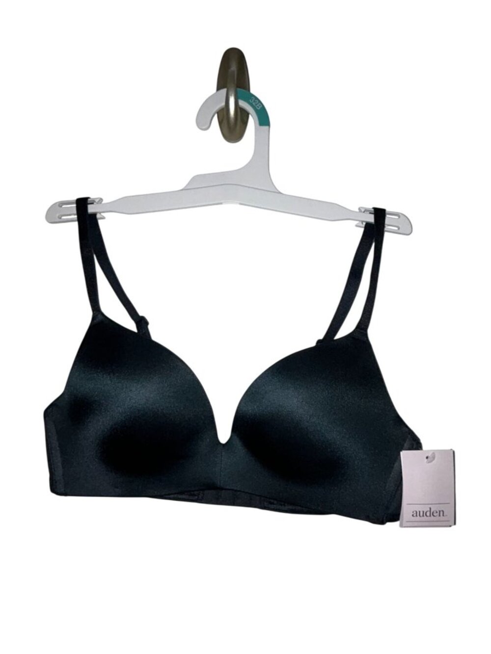 NWT Women's Wirefree Push-up Bra - Auden Black 32B